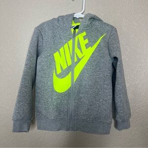 Nike Full Zip Hoodie and Jogger Sweat Set Gray 4T